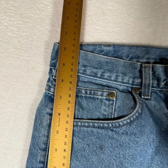 Carhartt B17 STW Mens 38x30 Relaxed Fit Straight Leg Denim Work Jeans Blue - Picture 4 of 13